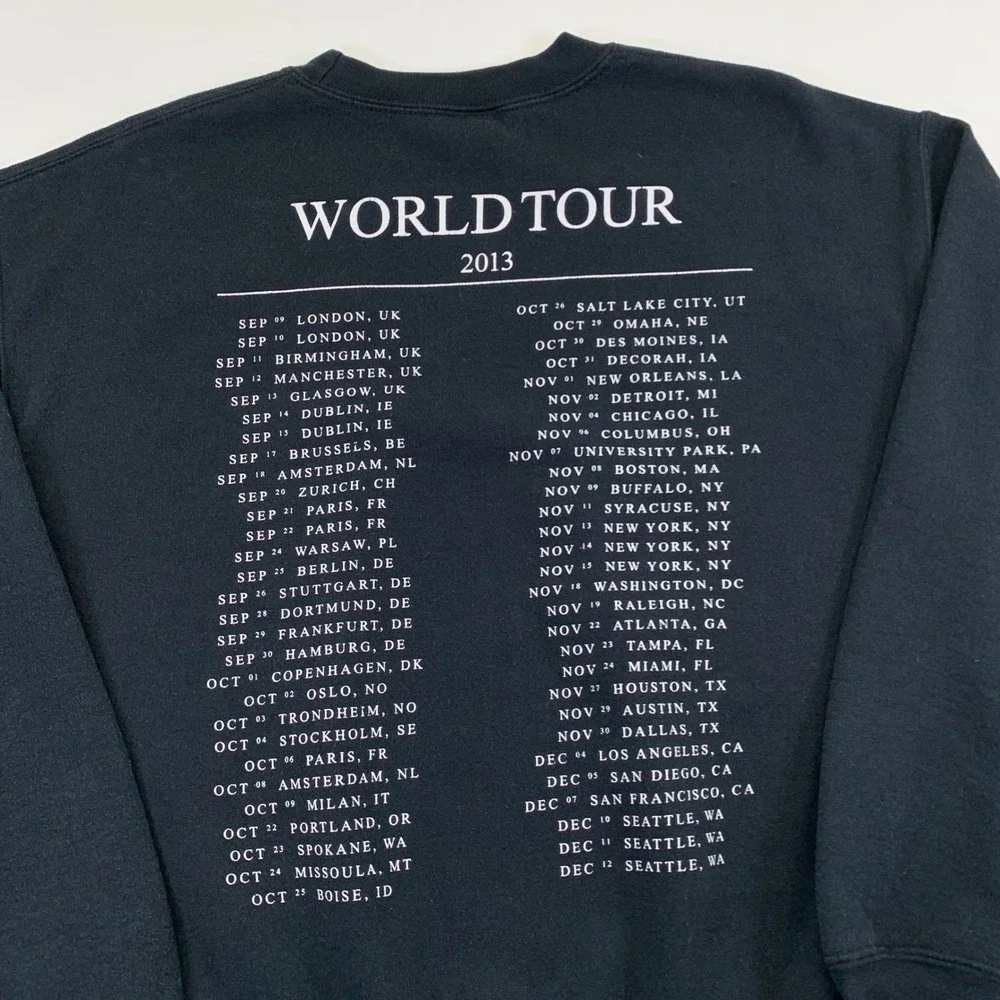 Macklemore & Ryan‎ Lewis World Tour 2013 Crewneck Sweatshirt Mens Medium